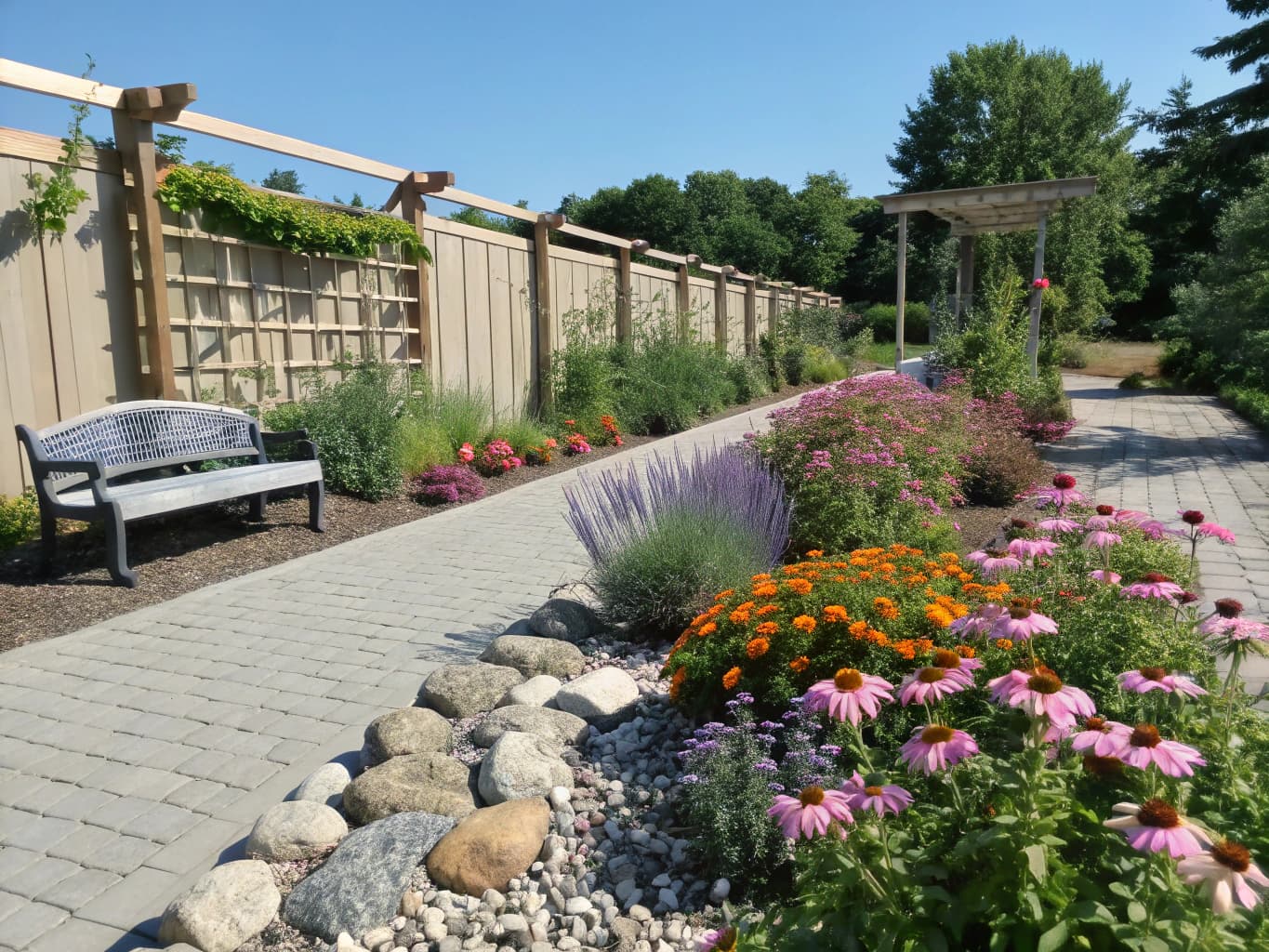 Garden bed design and planting