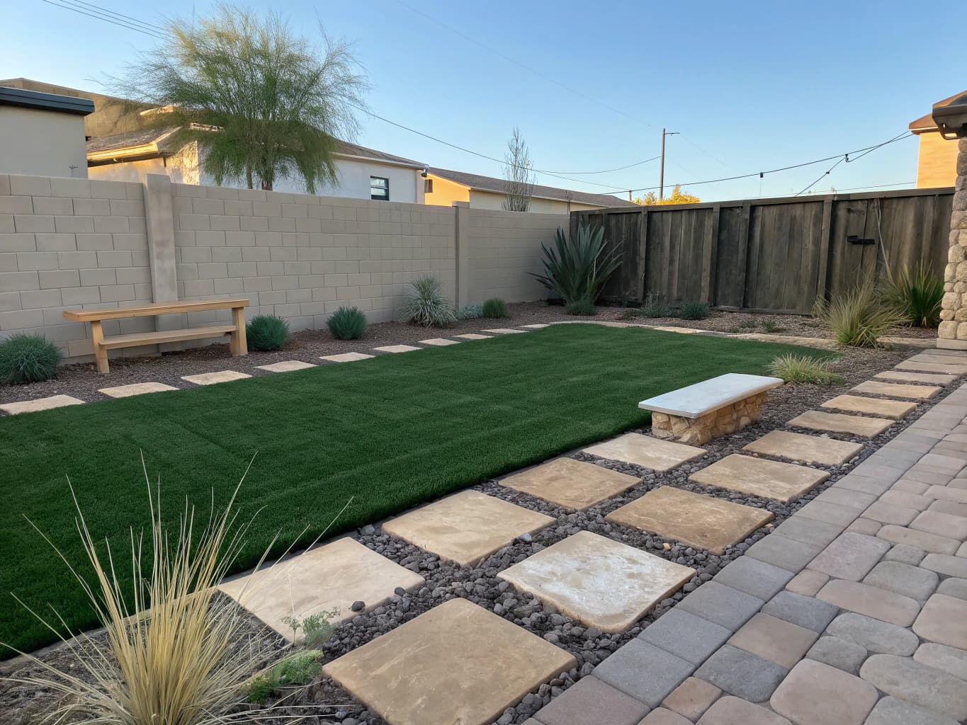 Turf installation in Sydney backyard